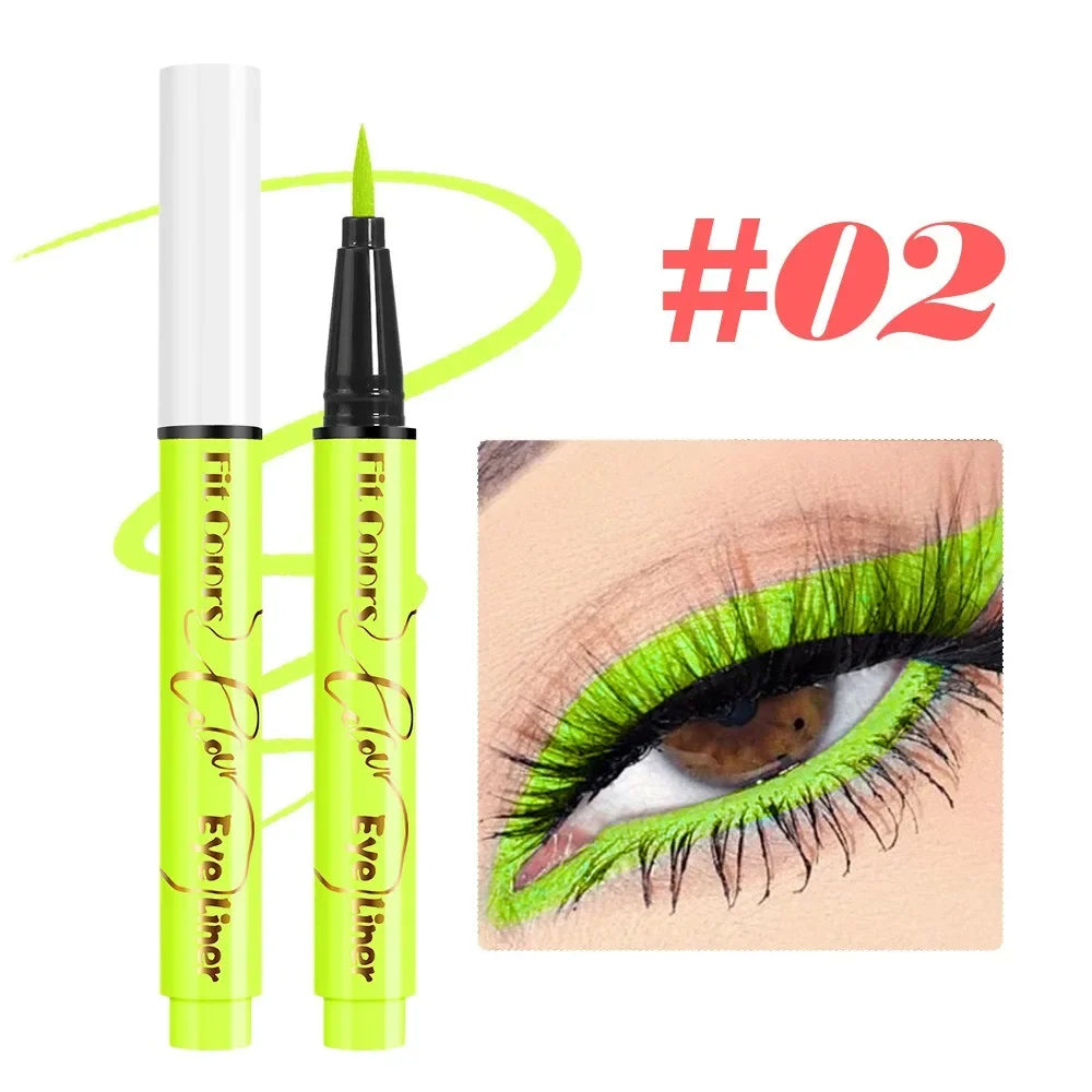 UV Fluorescent Glow Liquid Eyeliner and Neon Face Paint Pen