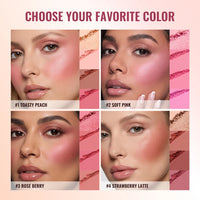 Blush and Highlighter Palette - 4 Shades