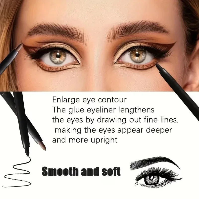Waterproof Smudge-Proof Black Gel Eyeliner Pencil