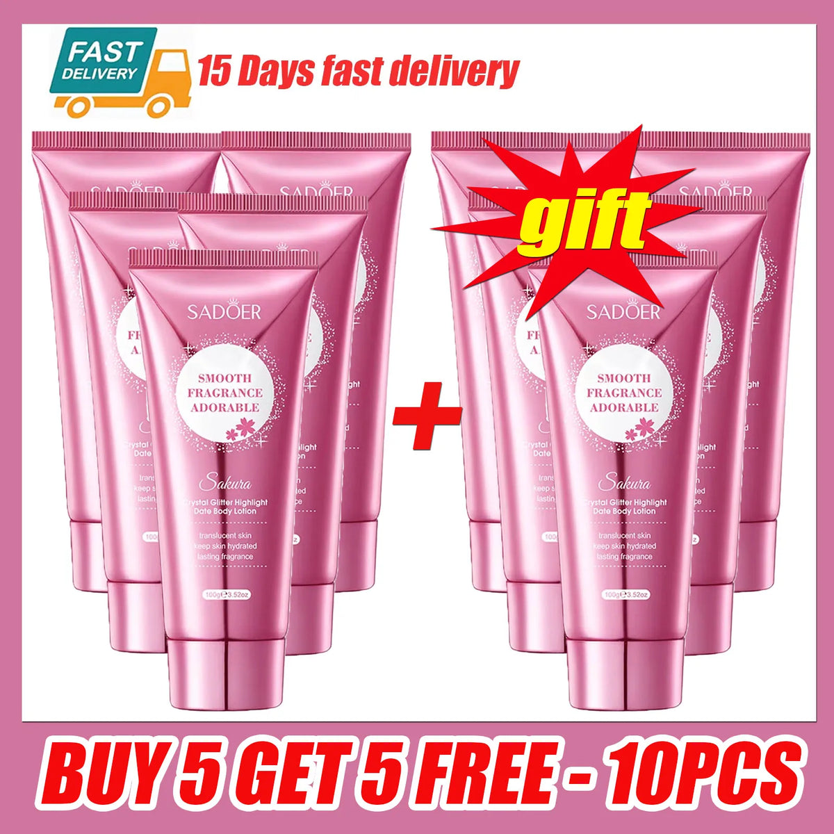 Cherry Blossom Moisture Crystal Glow High Gloss Body Lotion