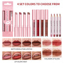 3-Piece Waterproof Matte Lipliner and Lipstick Set