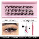Cat Eye DIY Lash Extension Kit with Bond, Seal, and Tweezers
