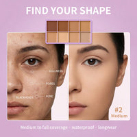 Full Coverage Cream Concealer and Contour Palette