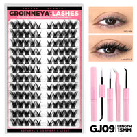 Cat Eye DIY Lash Extension Kit with Bond, Seal, and Tweezers