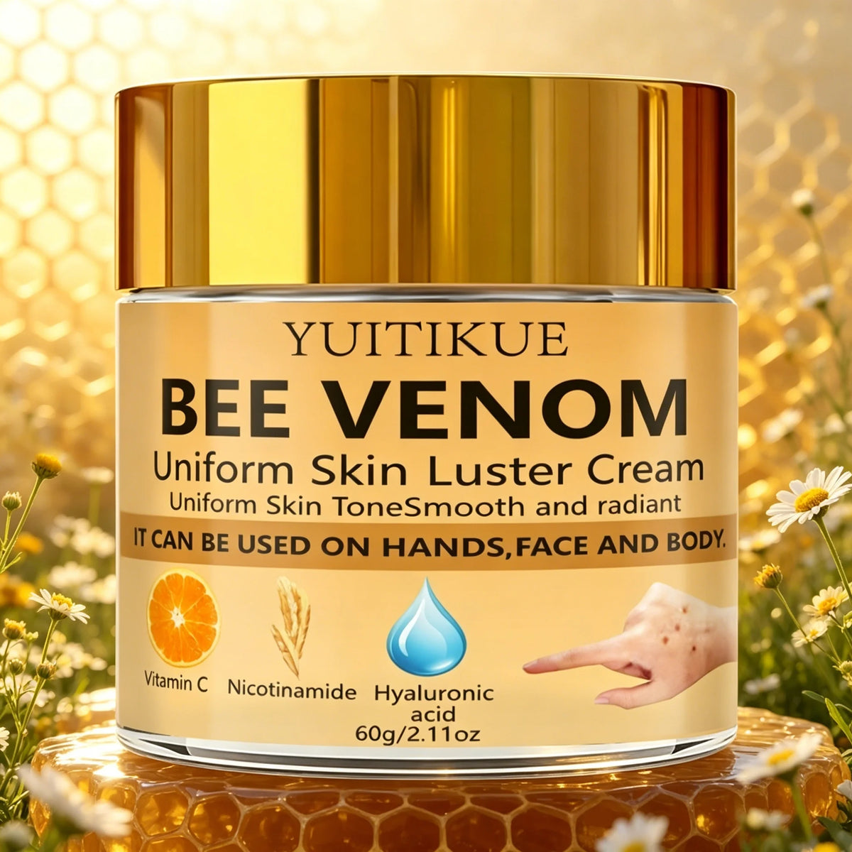 Vitamin C & Bee Venom Face and Body Cream (60g)