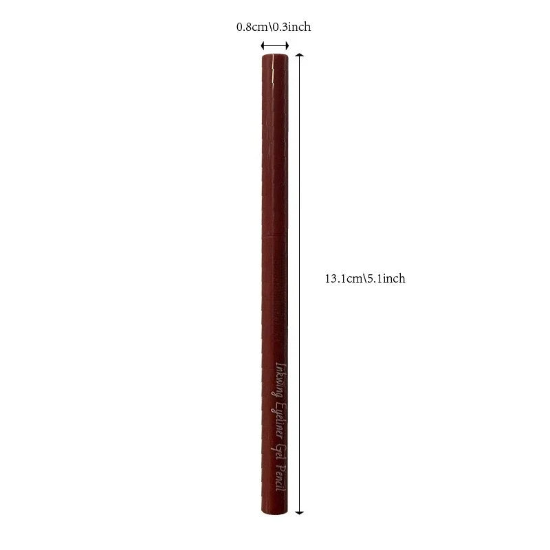 Ultra-fine Waterproof Gel Eyeliner Pencil in Pink Brown