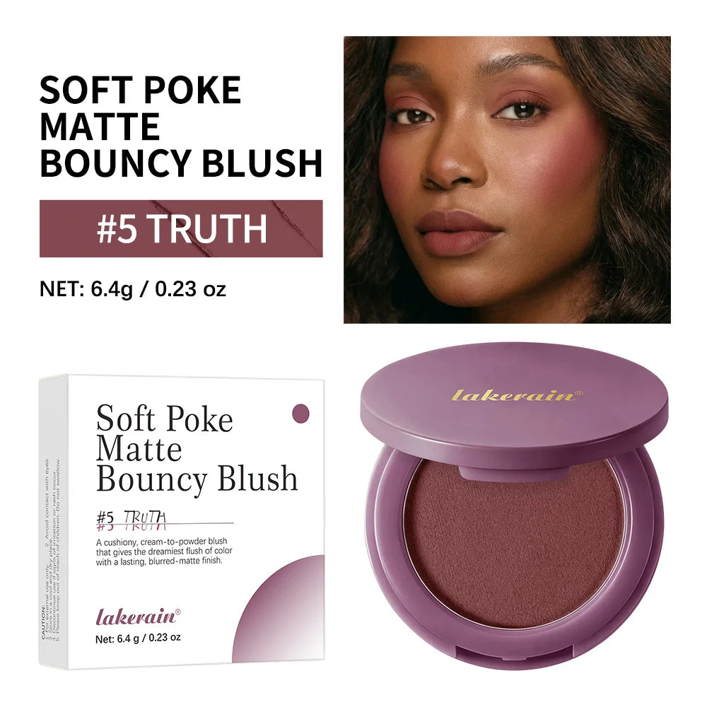Long-lasting Lightweight Velvety Matte Bouncy Blush