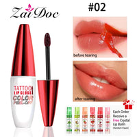 4-Color Peel Off Lip Stain Tint Set, 10g Each
