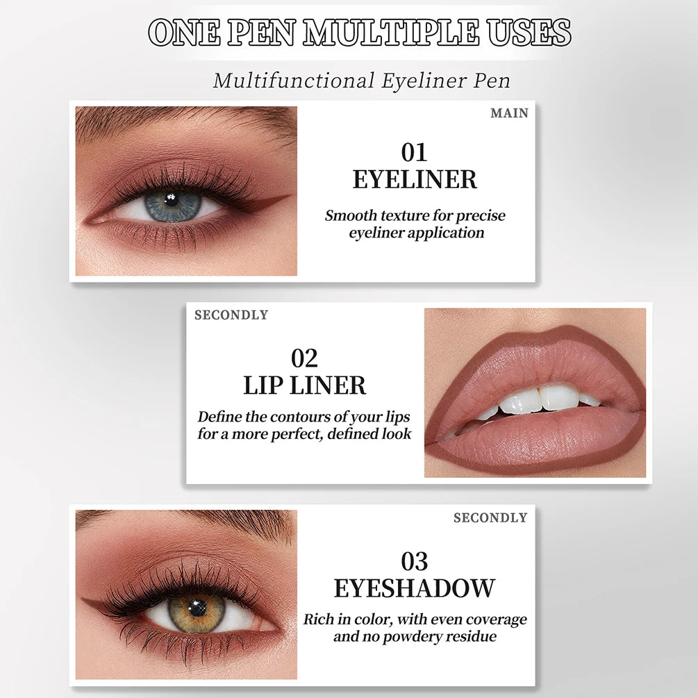 ART VALUE 6-Color Matte and Shimmer Eyeliner Pencil Set