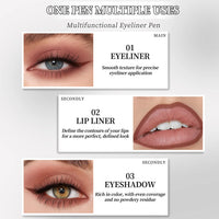 ART VALUE 6-Color Matte and Shimmer Eyeliner Pencil Set