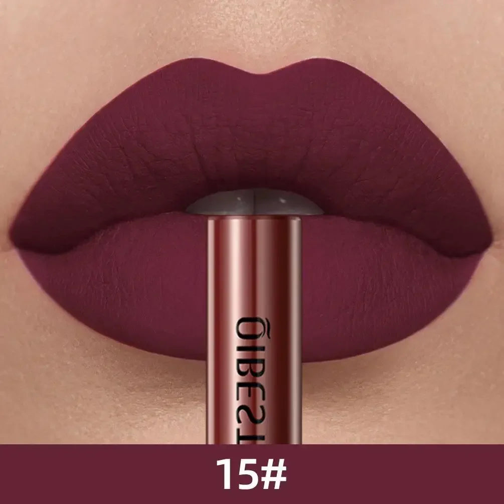1 PC matte lipstick, non stick to cup, waterproof and long-lasting, whitening and non fading