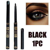 2-Piece Waterproof Smudge-Proof Eyeliner Pencils in Black and Brown