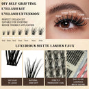 168 Pcs DIY Individual Lash Cluster Kit with Bond, Seal, and Remover