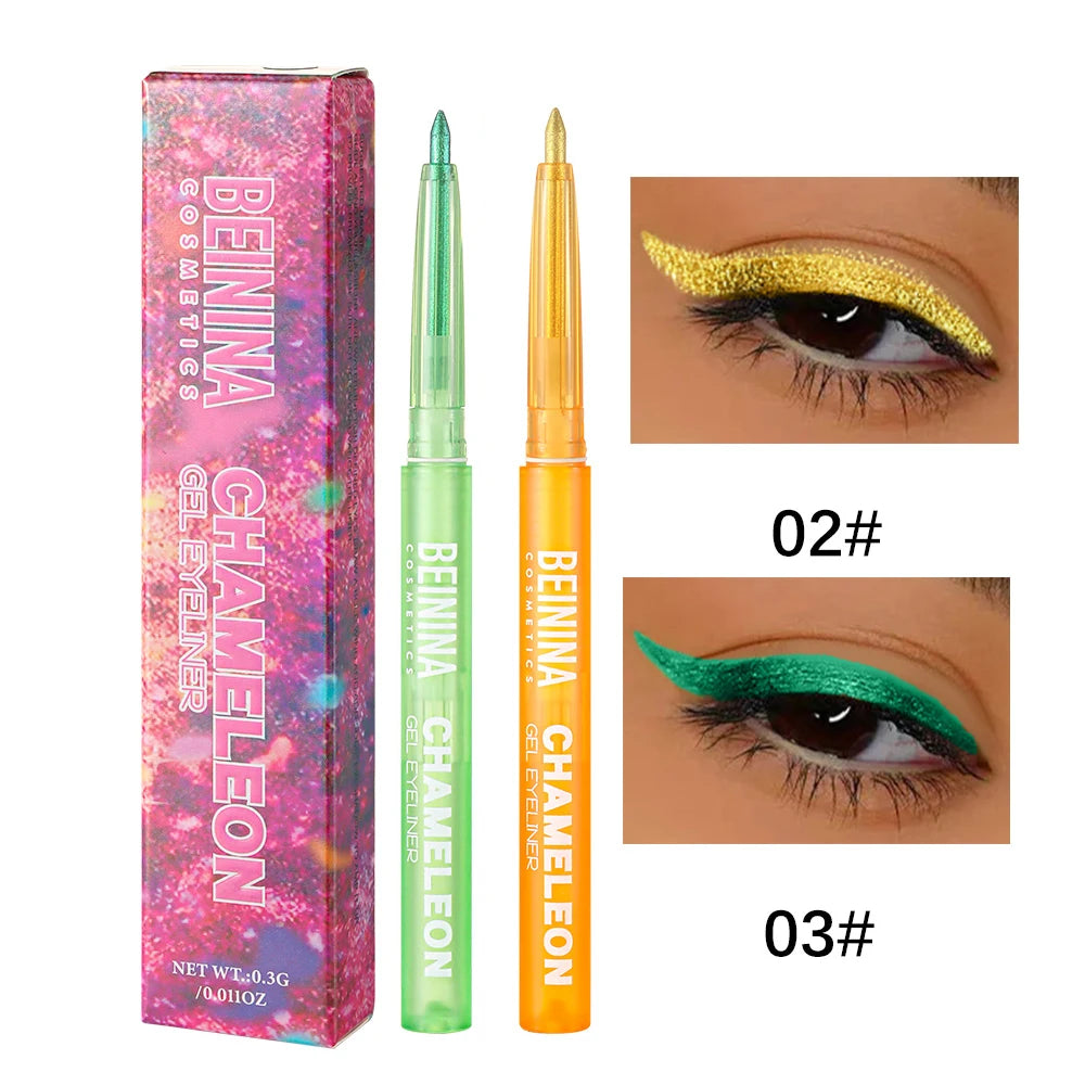 Metallic Blue Glitter Eyeliner Gel Pen