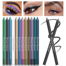 12-Color Glitter & Shimmer Eyeliner Stick Set - Blue Tones