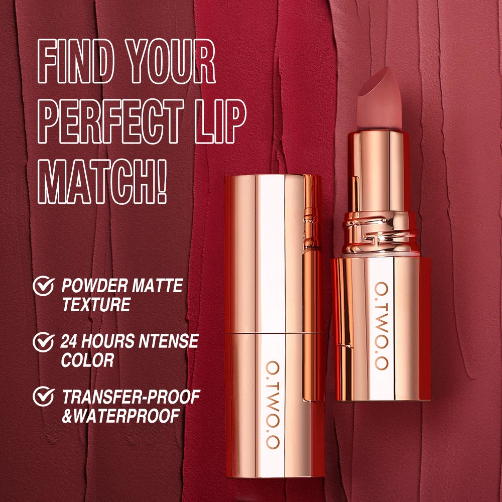 O.TWO.O Waterproof Matte Velvet Lipstick Lip Tint