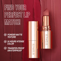 O.TWO.O Waterproof Matte Velvet Lipstick Lip Tint
