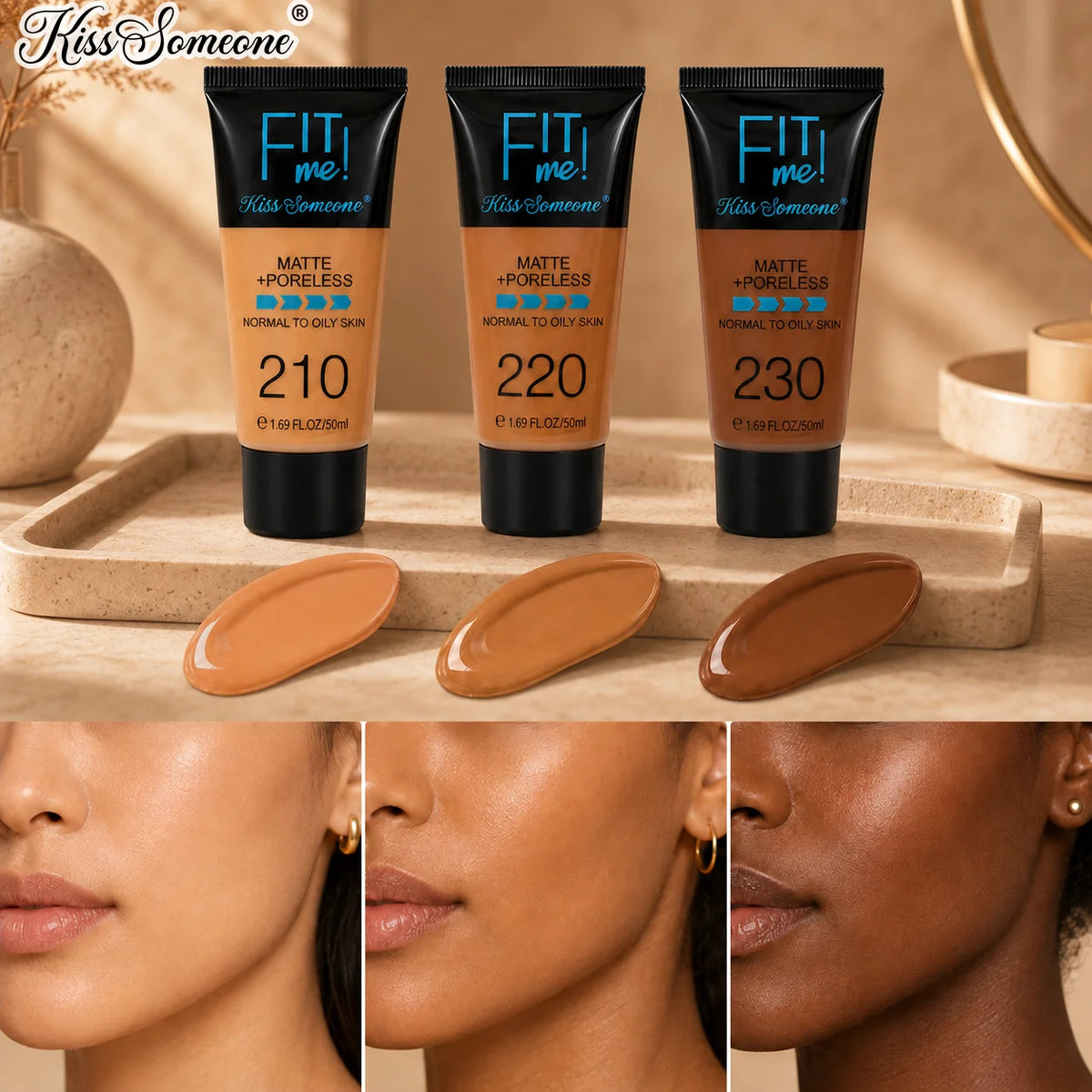Full Coverage Long Wear Hydrating Foundation for Black Women