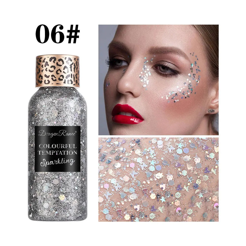 Waterproof High Gloss Body and Face Glitter Gel