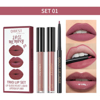 3pcs Matte Liquid Lipstick and Lip Liner Set
