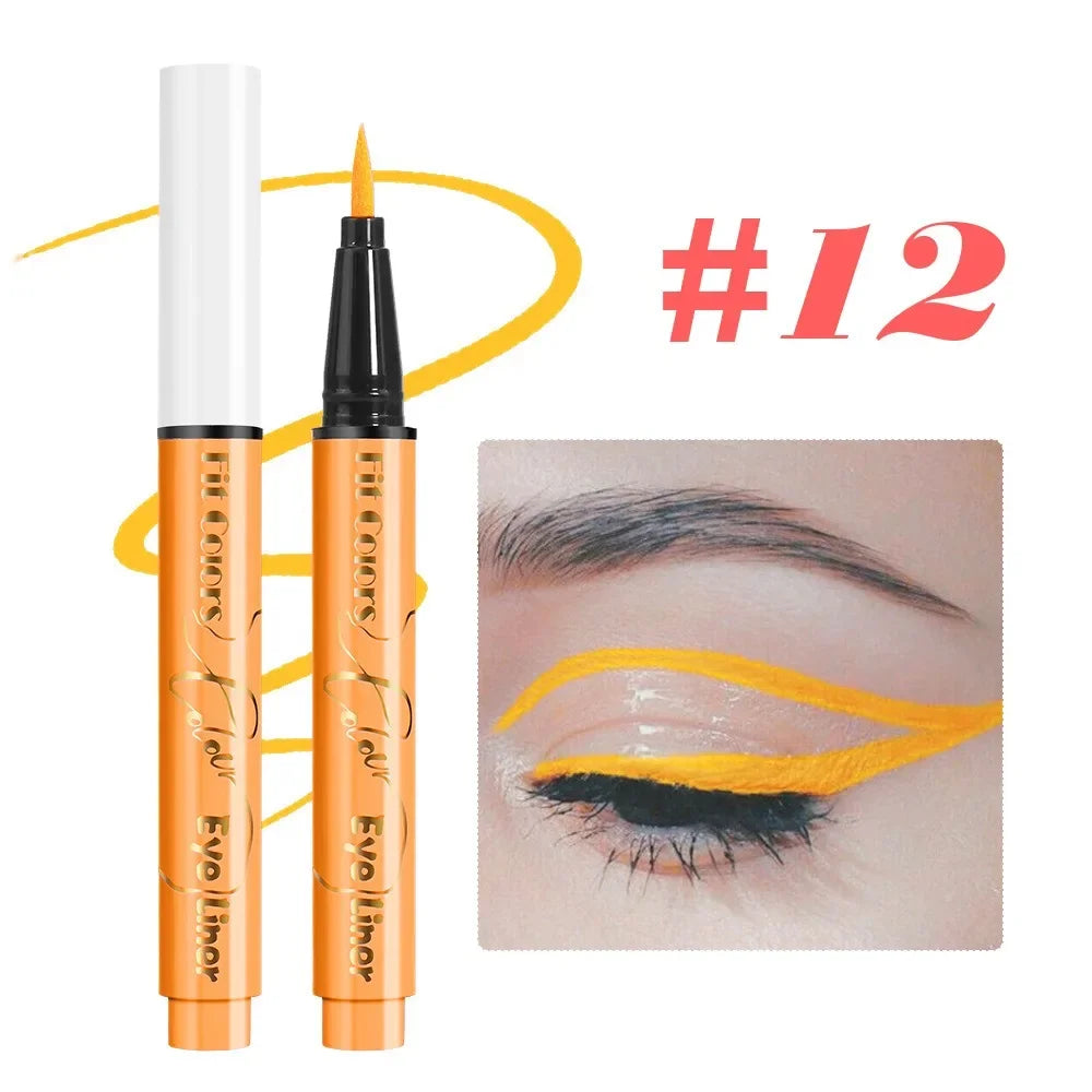 UV Fluorescent Glow Liquid Eyeliner and Neon Face Paint Pen