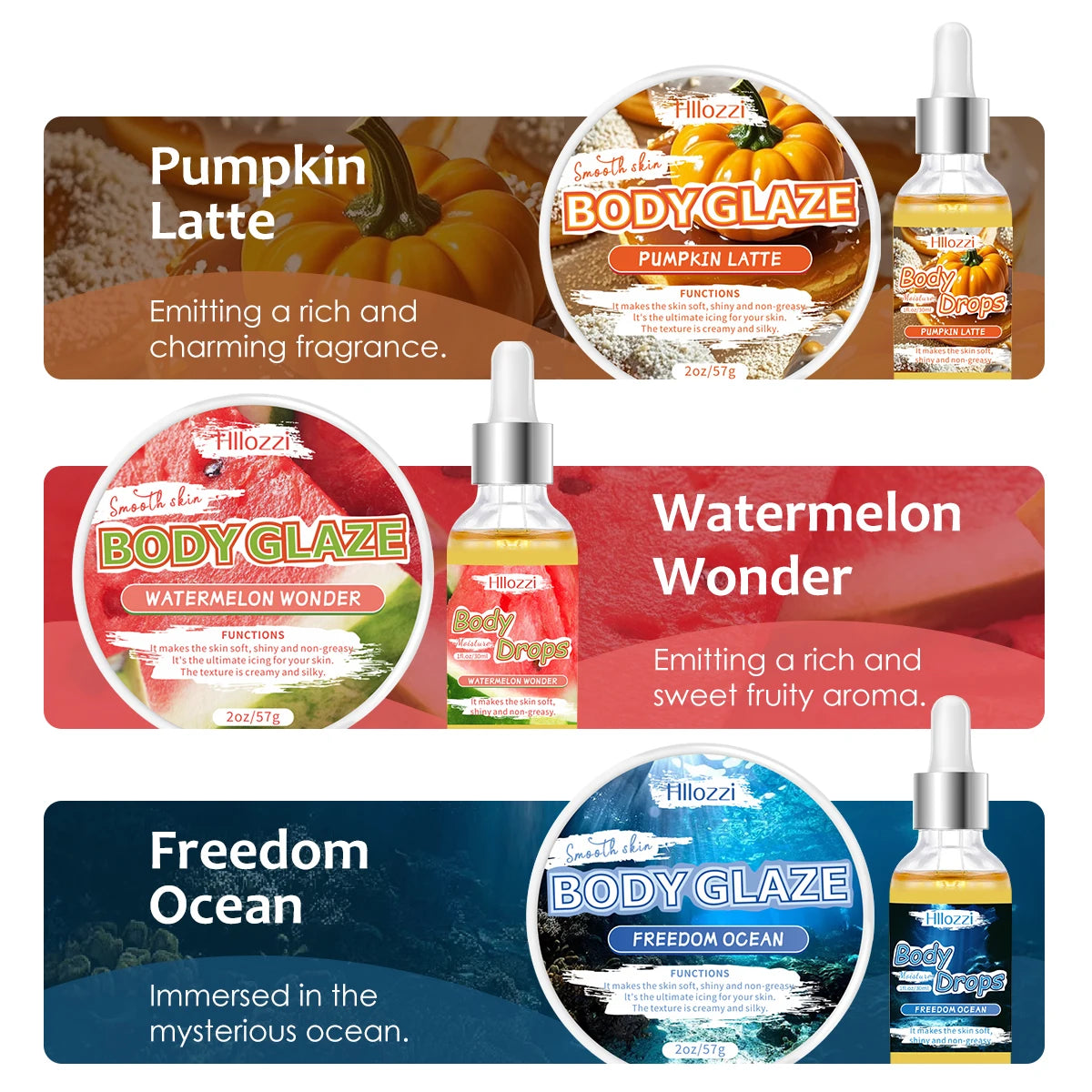 Hydrating Body Glaze and Body Oil Set