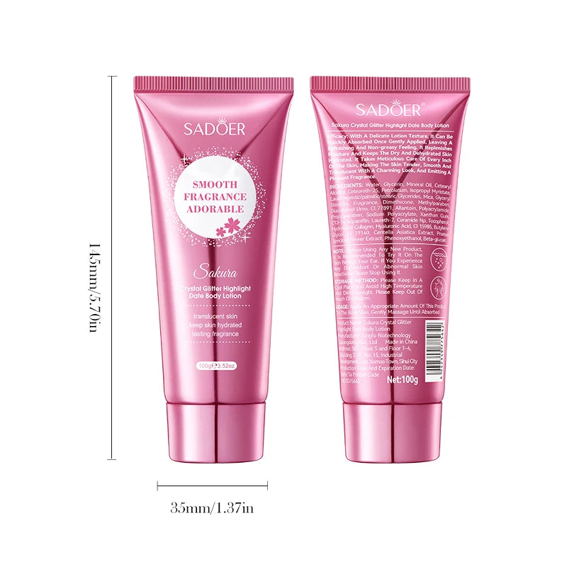 Cherry Blossom Moisture Crystal Glow High Gloss Body Lotion