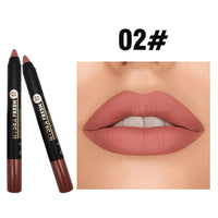 9-Color Matte Velvet Lipstick Pen - Long Lasting & Waterproof