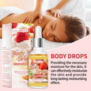Strawberry Body Care Set with Body Drops, Body Glaze, and Roll-on
