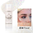 White Pearl Sparkling Sequins Glitter Gel Stick for Face and Body