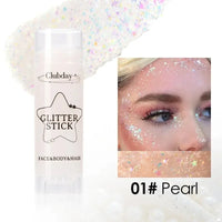 White Pearl Sparkling Sequins Glitter Gel Stick for Face and Body