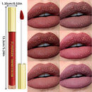 6 Colors Matte Velvet Waterproof Liquid Lipstick Set