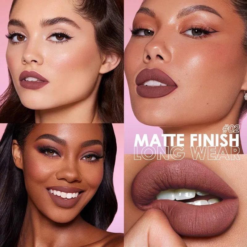 14-Color Waterproof Matte Long-lasting Lip Gloss Lipstick