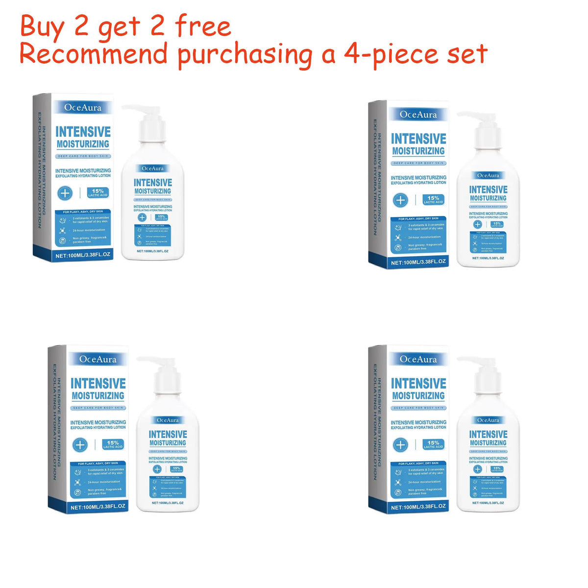Intensive Healing Exfoliating Body Lotion for Dry Skin
