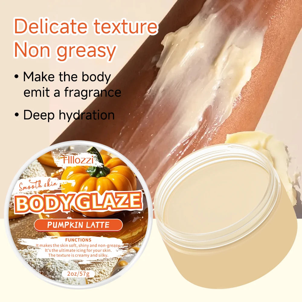 Pumpkin Body Care Set with Body Drops, Body Glaze, and Roll-on