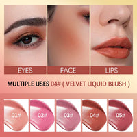 Liquid Waterproof Multi-Use Blush for Cheeks, Lips, and Eyes
