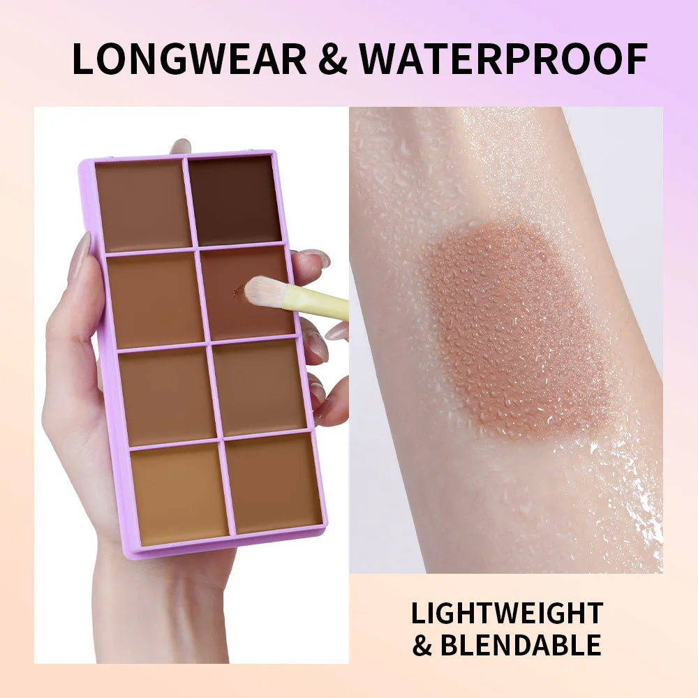 Full Coverage Cream Concealer and Contour Palette