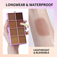 Full Coverage Cream Concealer and Contour Palette