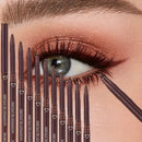 10-Piece Waterproof Matte Brown Gel Eyeliner Pencil Set
