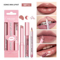 3-Piece Waterproof Matte Lipliner and Lipstick Set