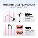 640 Pcs D Curl Lash Clusters Kit with Waterproof Reusable Extensions