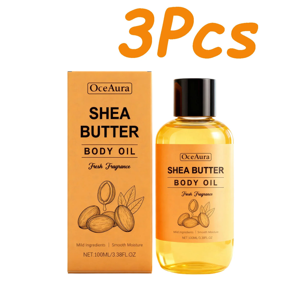 Lightweight Shea Butter Moisturizing Body Oil for Dry Skin