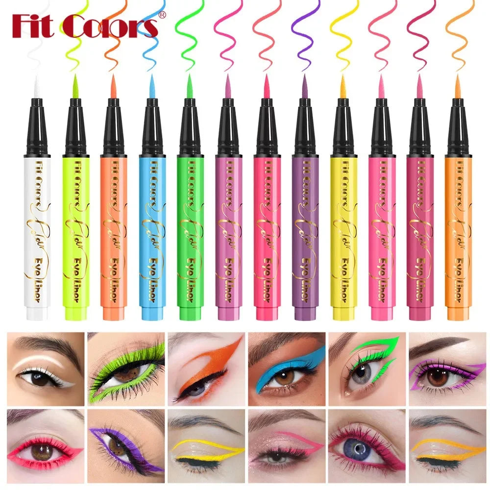 UV Fluorescent Glow Liquid Eyeliner and Neon Face Paint Pen
