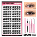 Cat Eye DIY Lash Extension Kit with Bond, Seal, and Tweezers