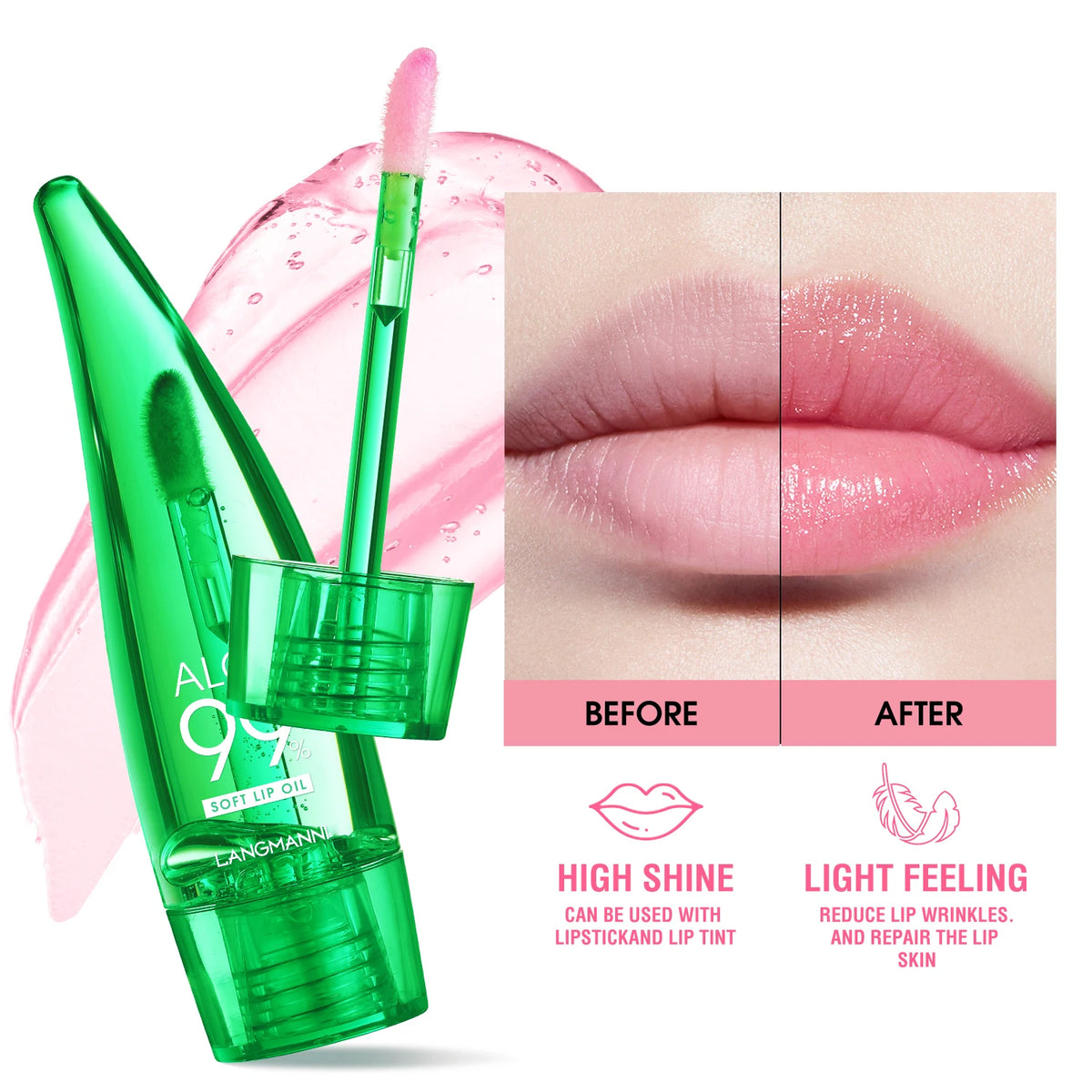 Aloe Vera Color Changing Moisturizing Lip Gloss
