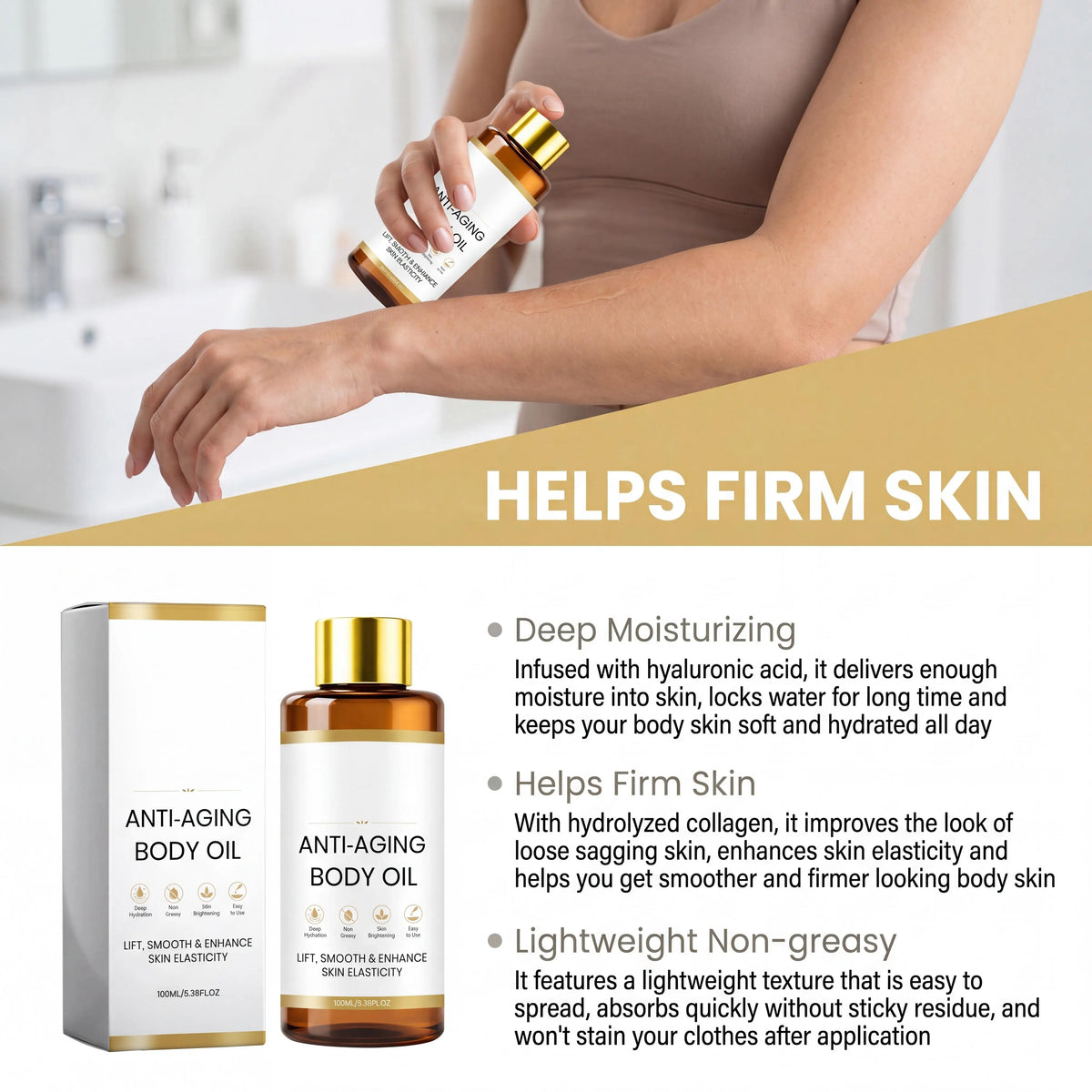 Anti-Aging Collagen & Centella Asiatica Firming Body Oil