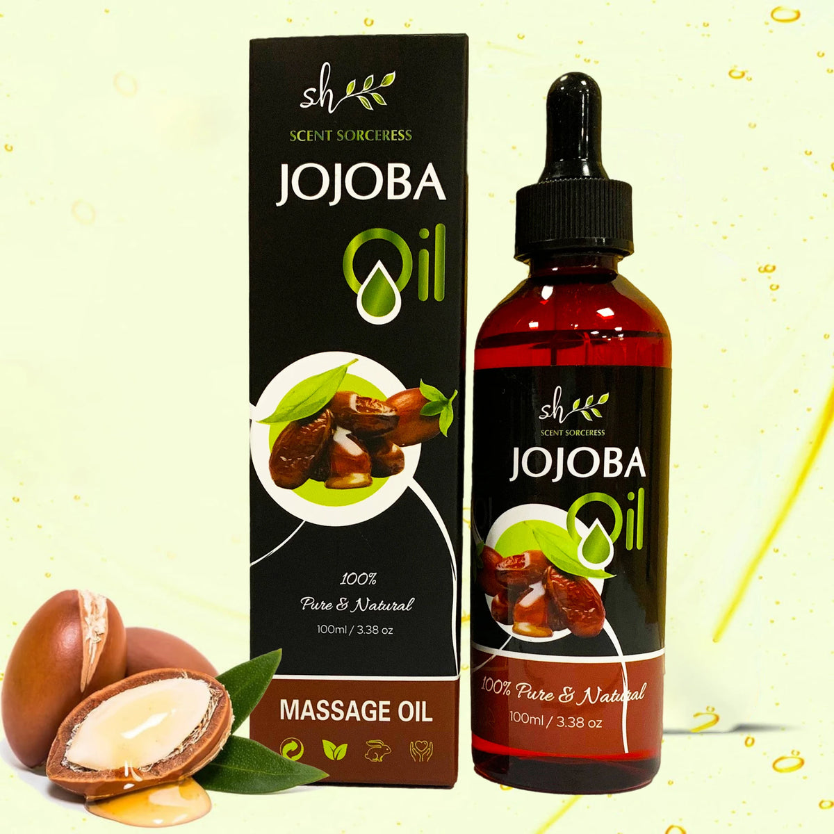 100ml Nourishing Jojoba Oil for Massage and Aromatherapy