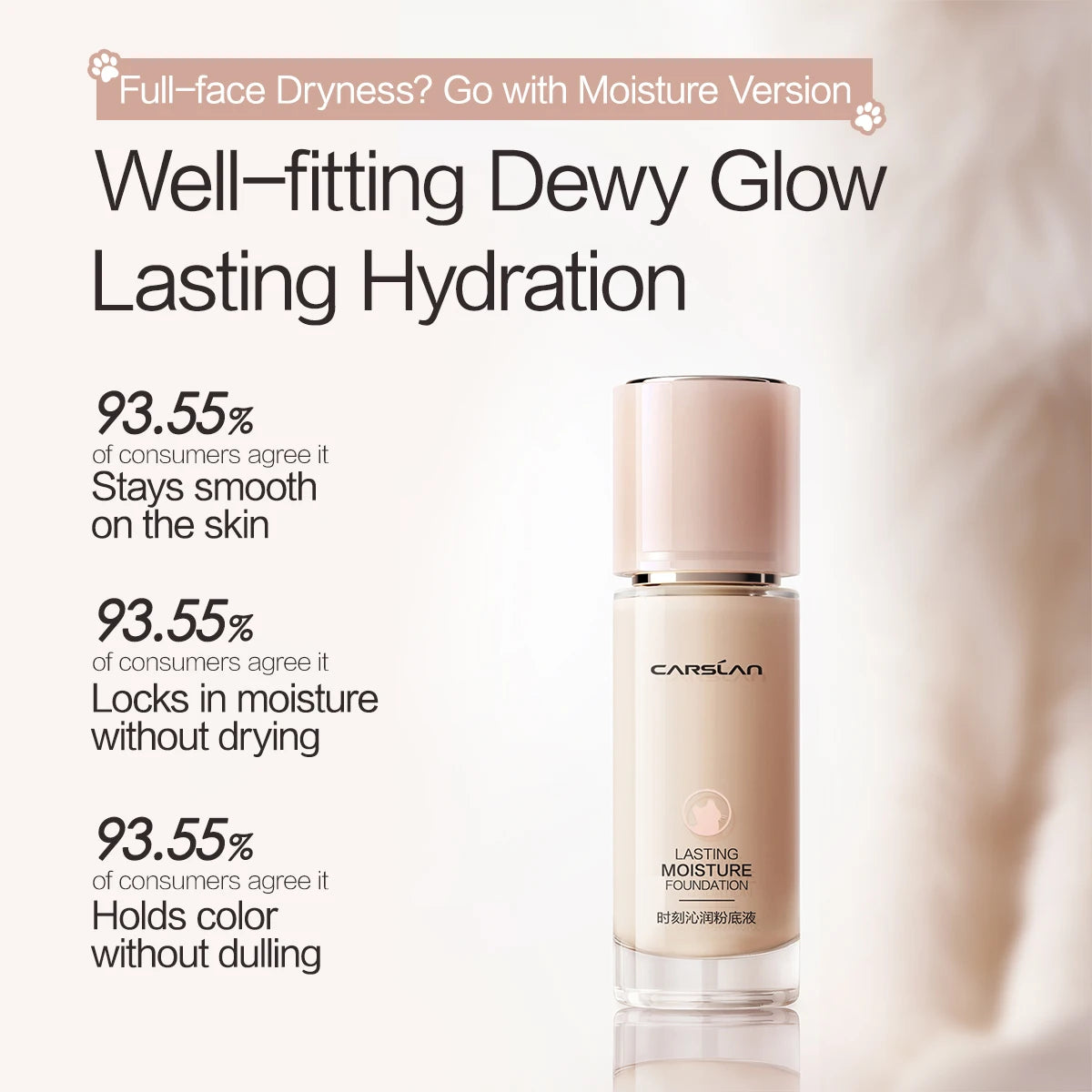 Long-lasting Moisture Matte Full Coverage Liquid Foundation