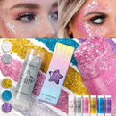 White Pearl Sparkling Sequins Glitter Gel Stick for Face and Body