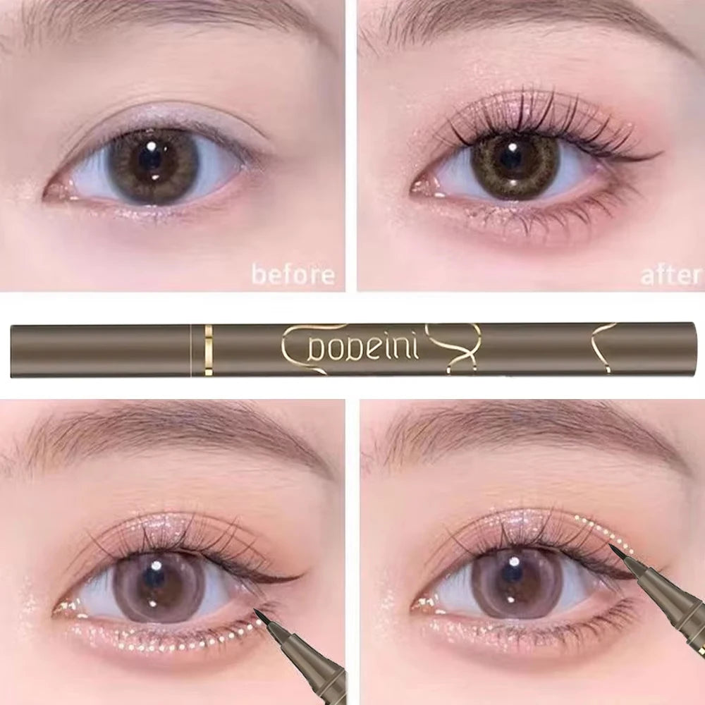 Waterproof Ultra Fine Tip Liquid Eyeliner - Long Lasting Korean Makeup